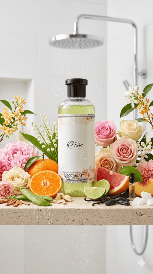 Gentle Foaming Shower Gel - Fiore 250ml with Vitamin C