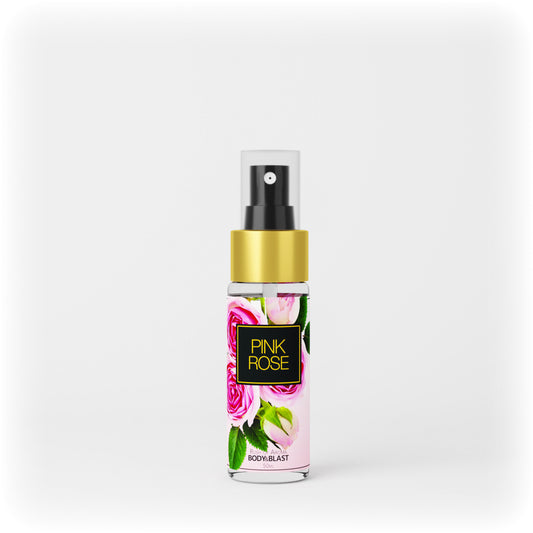 Body and Blast Mini - Pink Rose Body Mist 50ml body and blast body mist fragrance mini perfume pink rose travel size