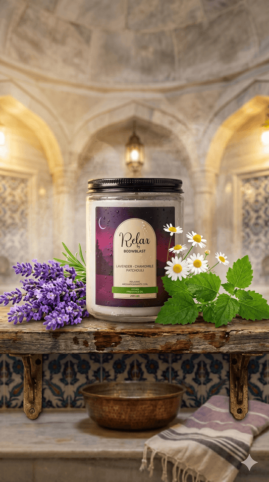 Relax Candle 200g - Lavender Chamomile Patchouli