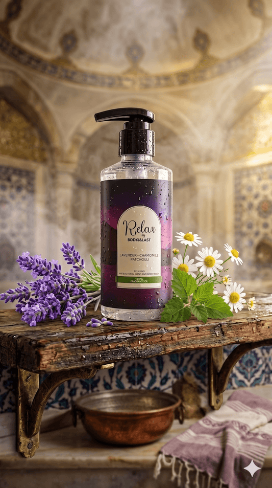Relax Anti Bacterial Hand and Body Wash 200mle - Lavender Chamomile Patchouli
